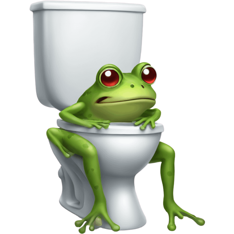 frog on a toilet  emoji