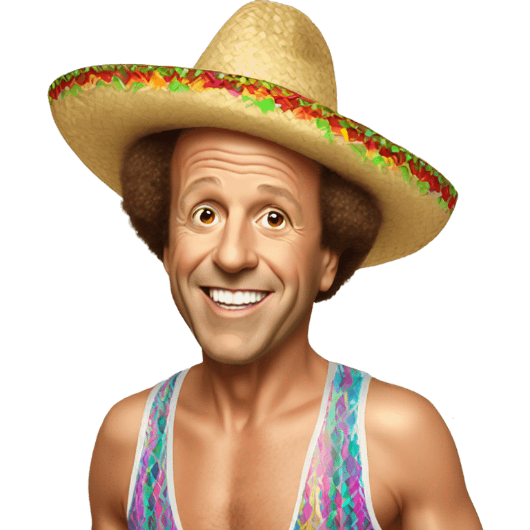 Richard Simmons with a sombrero emoji