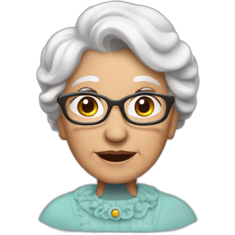 Granny in love emoji