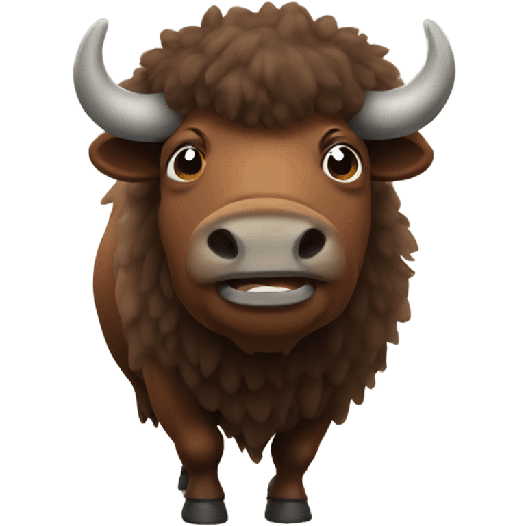 giggly bison emoji