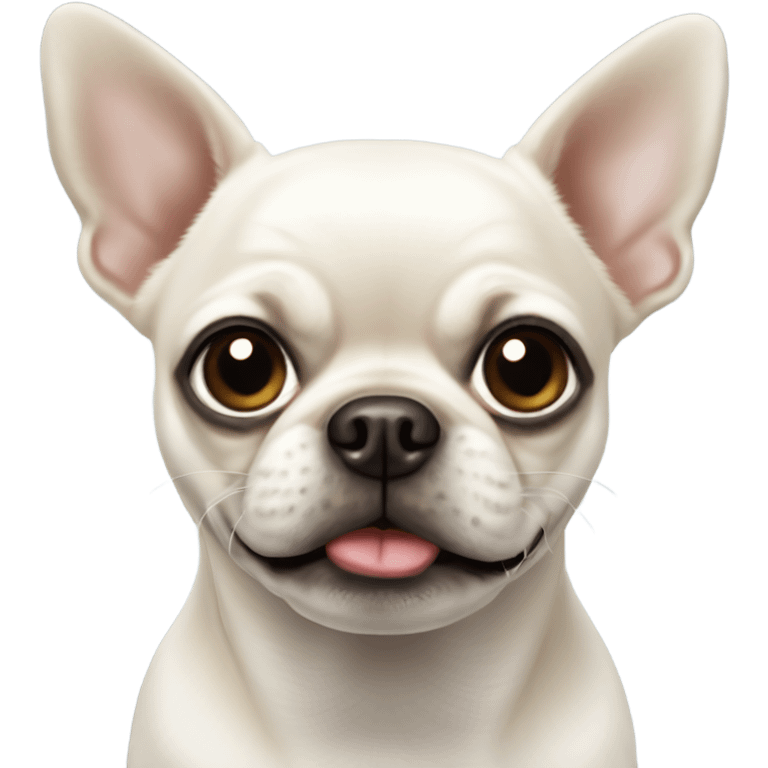 White chihuahua pug  emoji