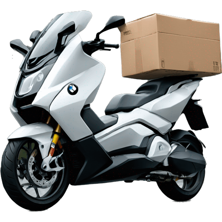 DELIVERY covered bike bmw c1 emoji