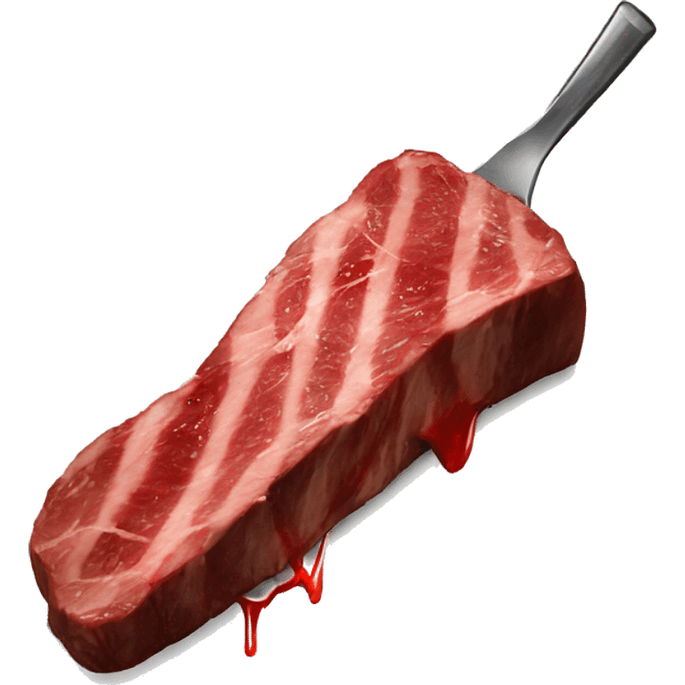 Bloody steak emoji