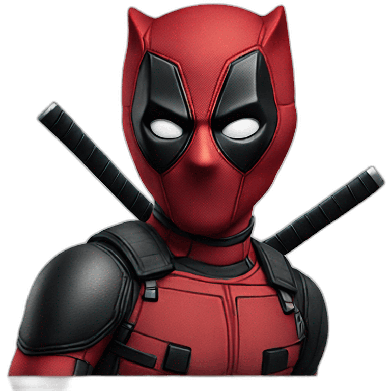 deadpool como un gato emoji