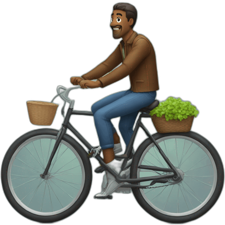 Man on bike  emoji