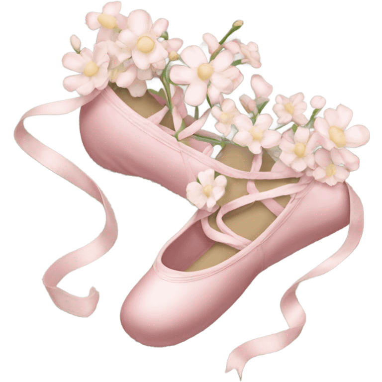 ballet shoe flower emoji