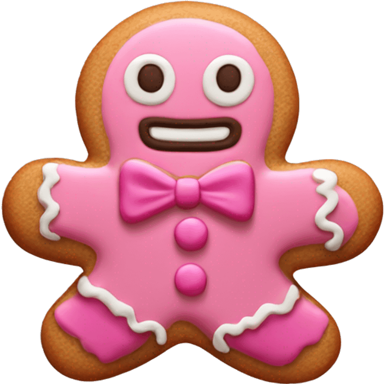 pink gingerbread cookie  emoji