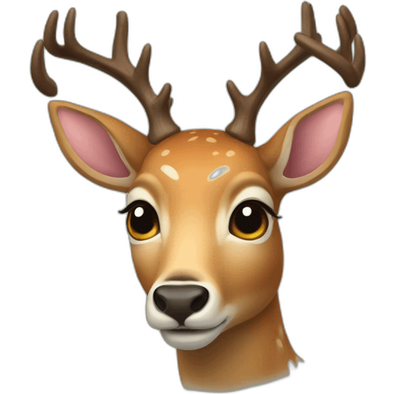 anthropomorphic deer emoji