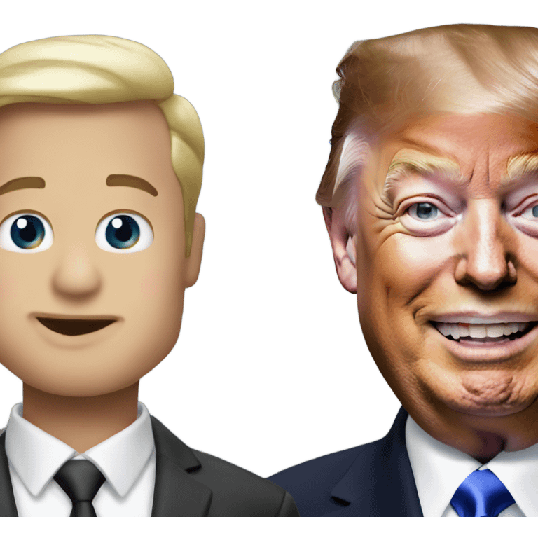 Combine Elon musk and Donald Trump  emoji