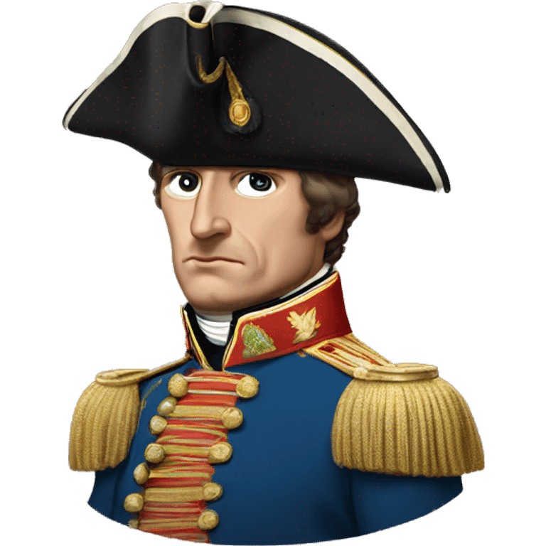 Napoleon Bonaparte with a vision Pro on emoji