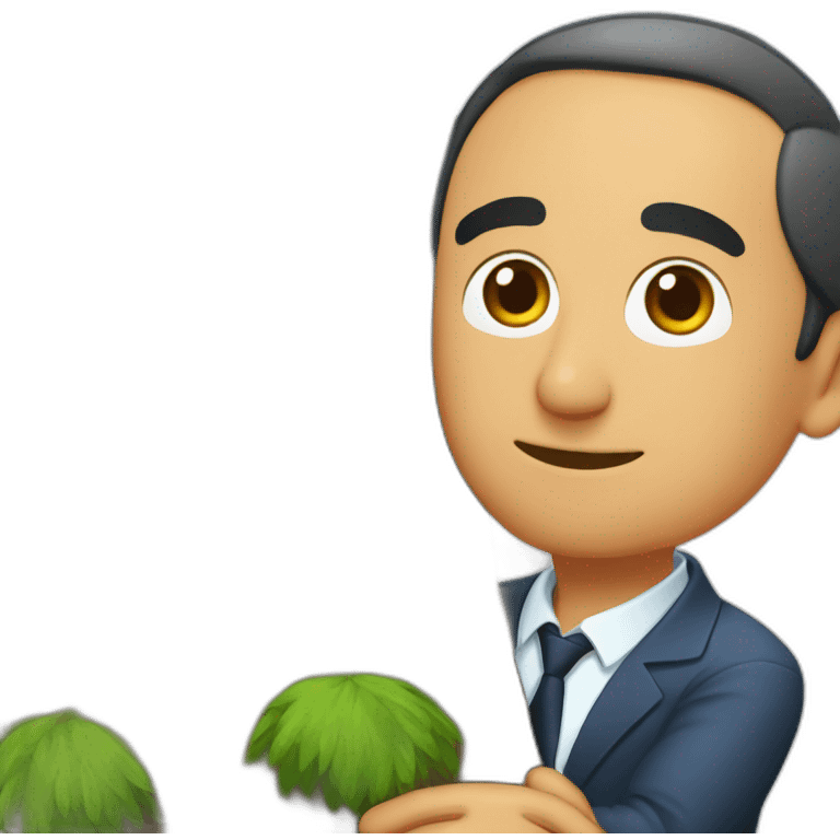 eric zemmour hugging a tree emoji