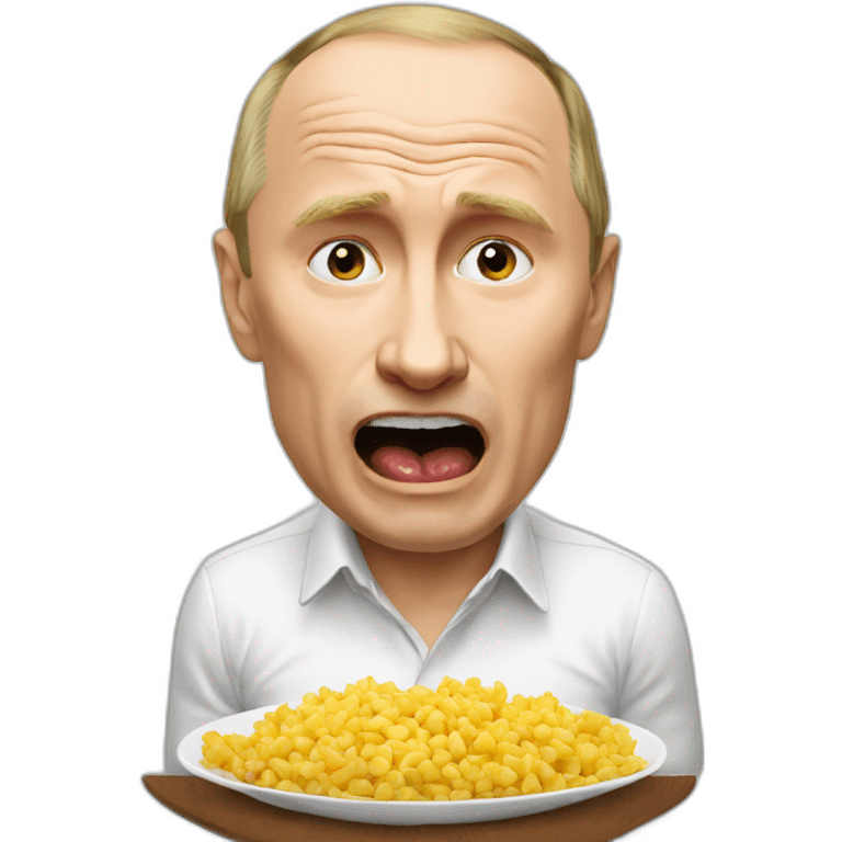 Putin eating emoji