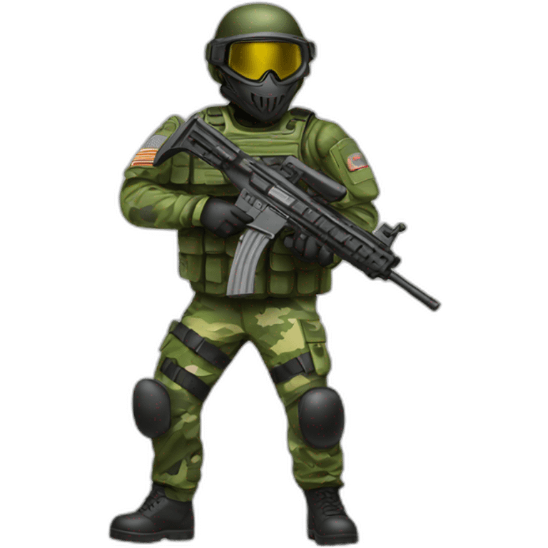 Paintball militar emoji