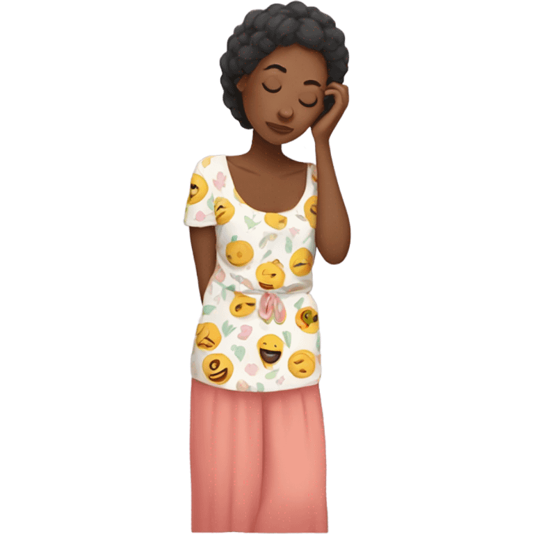 Tired mom wearing mumu  emoji