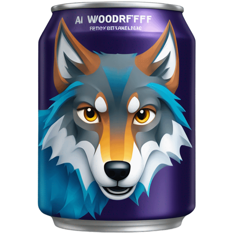 Woodruff wolf Energy Drink  emoji