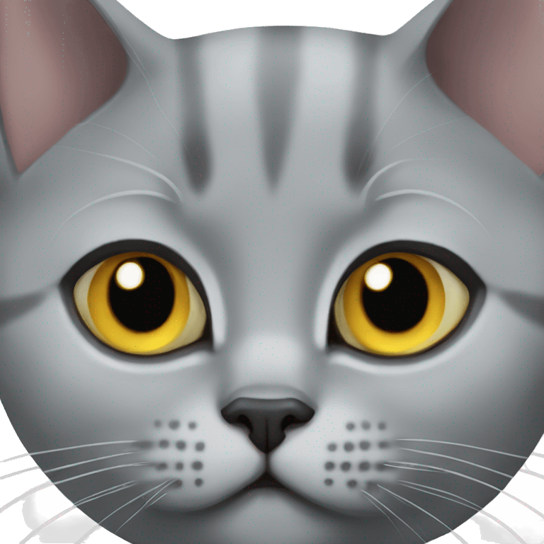 British shorthair cat grey emoji