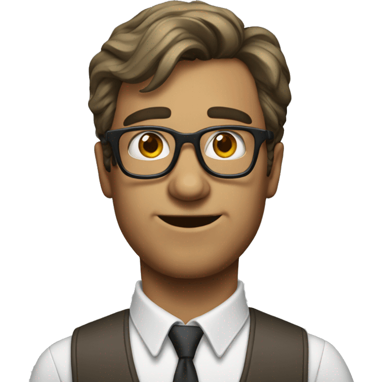 EXTREMELY nerdy man emoji