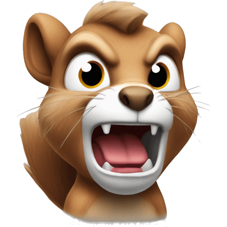 Angry squirrel  emoji