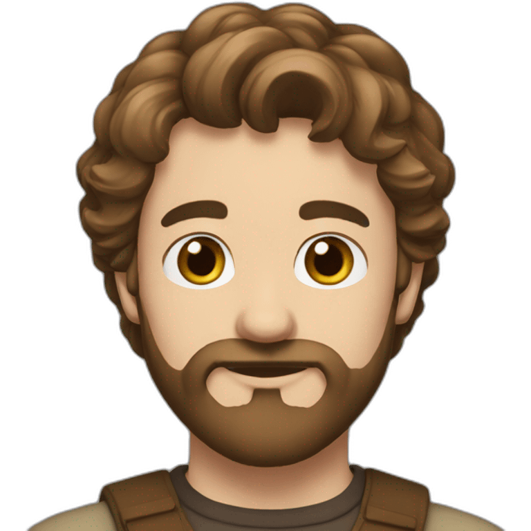 develoepr glass beard brown hair european emoji