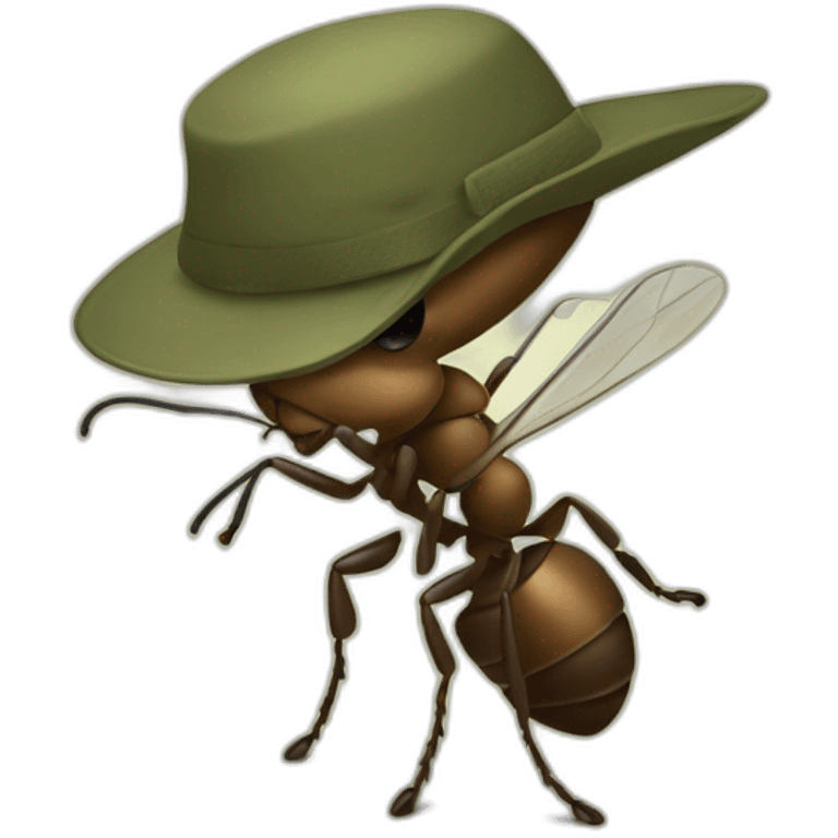 ant in army clothes emoji