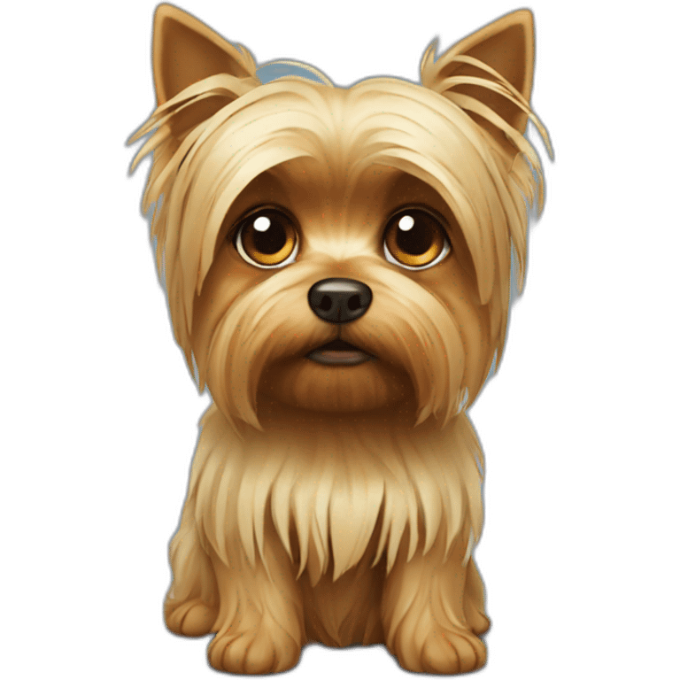 Sad Yorkshire Terrier emoji