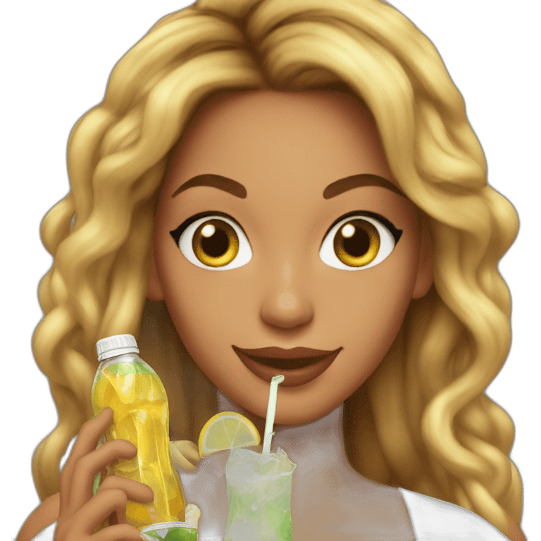 Beyoncé drink coca emoji