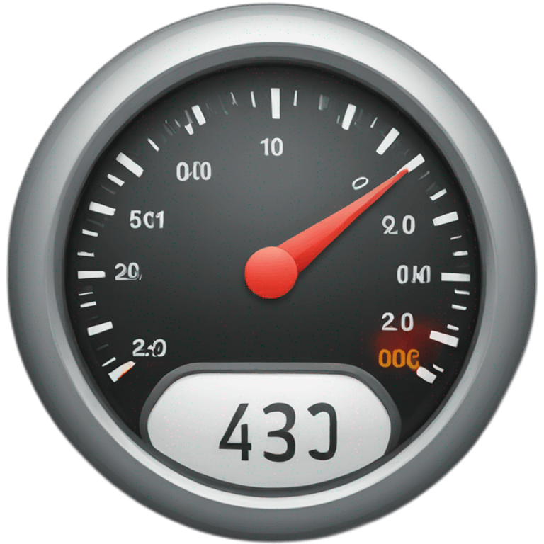 a speedometer emoji