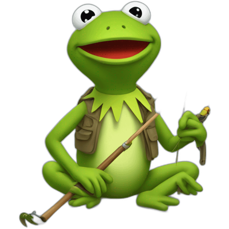 fishing kermit emoji