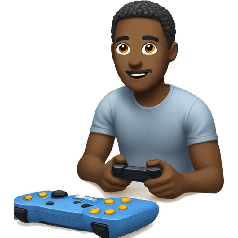 guy play video games emoji