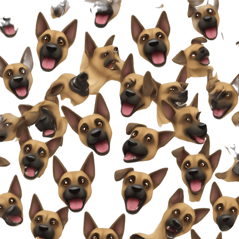 Malinois barking  emoji