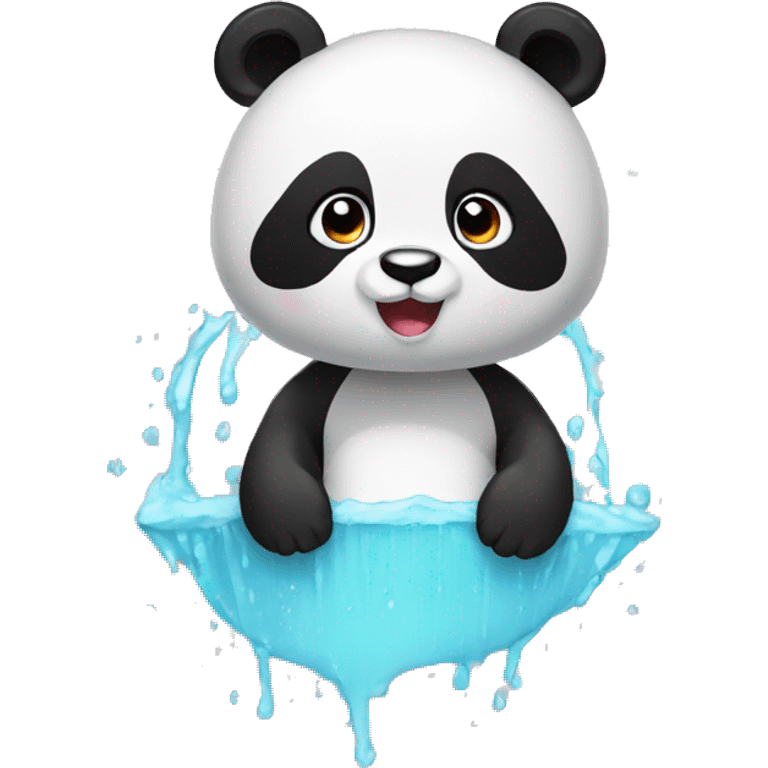 panda in the shower emoji