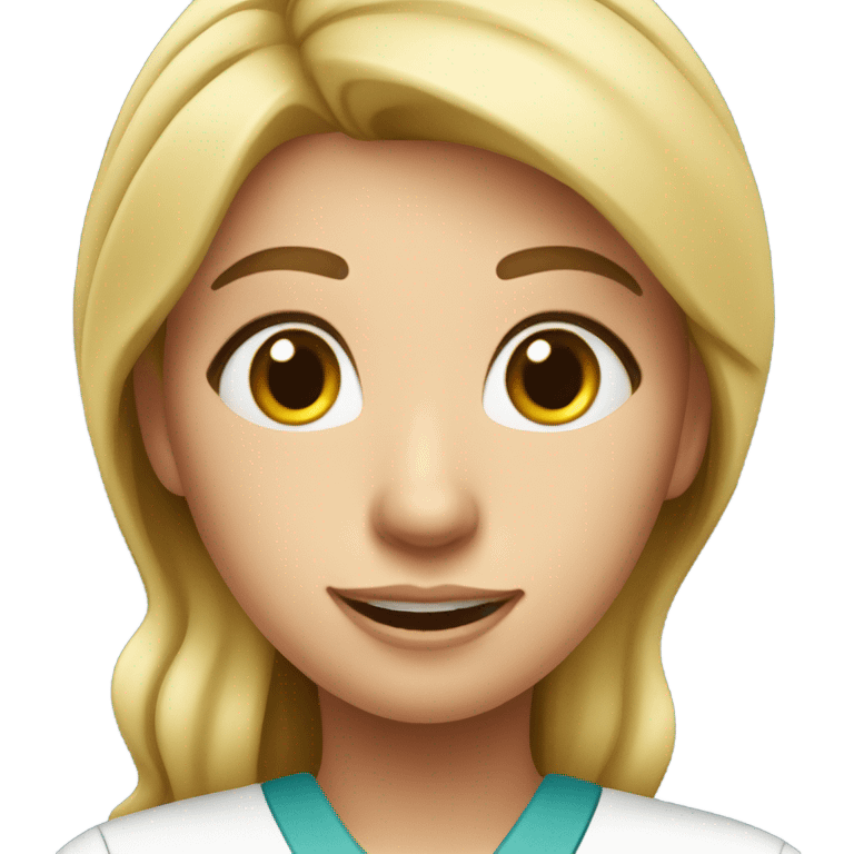 a blonde nurse emoji