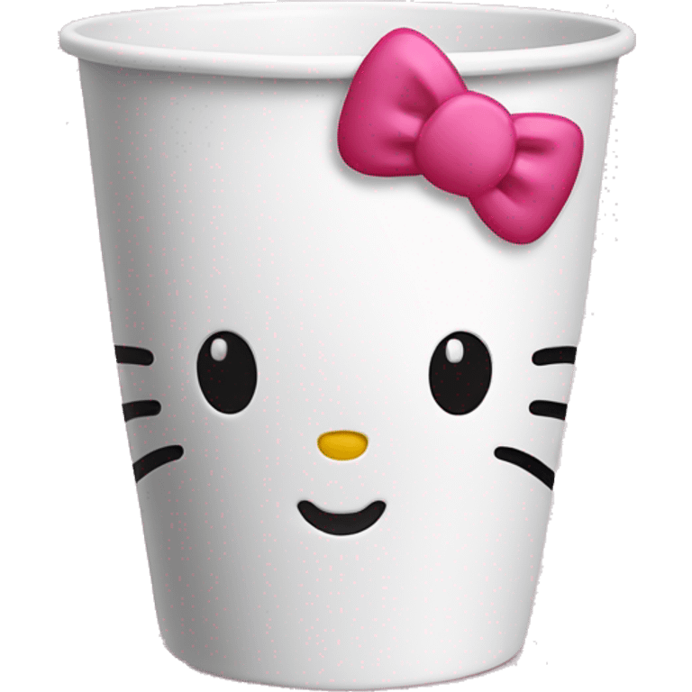 hello kitty empty cup emoji