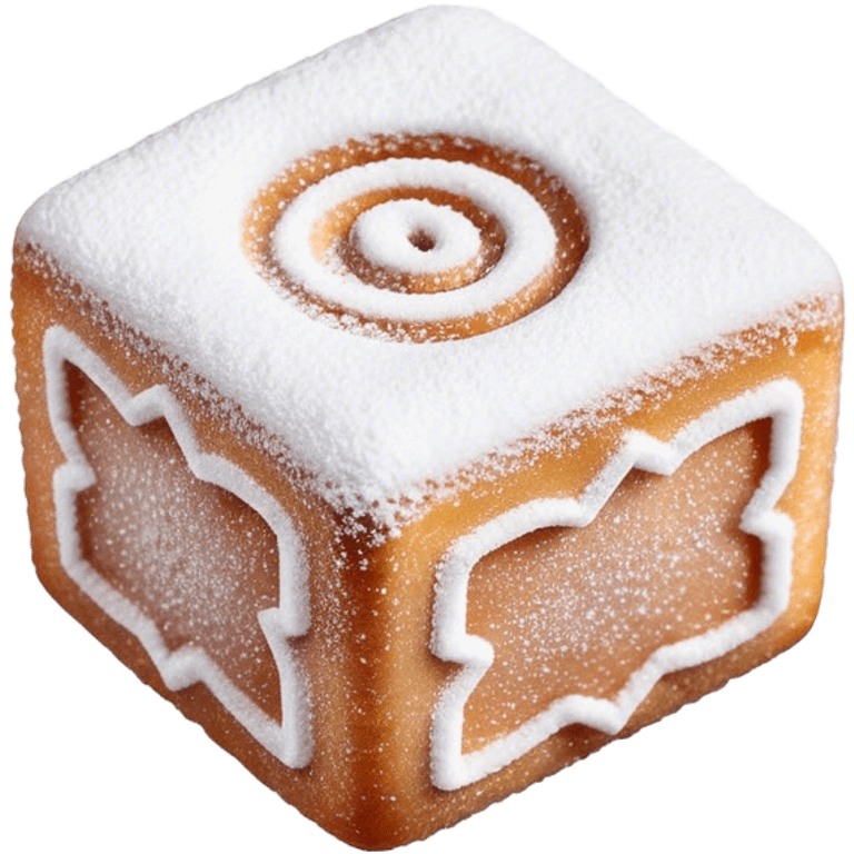 Turkish Delight Cinematic Realistic Turkish Delight Dessert Emoji, depicted as a single, delicate piece of Turkish delight dusted with powdered sugar, rendered with intricate textures and soft, inviting lighting. emoji