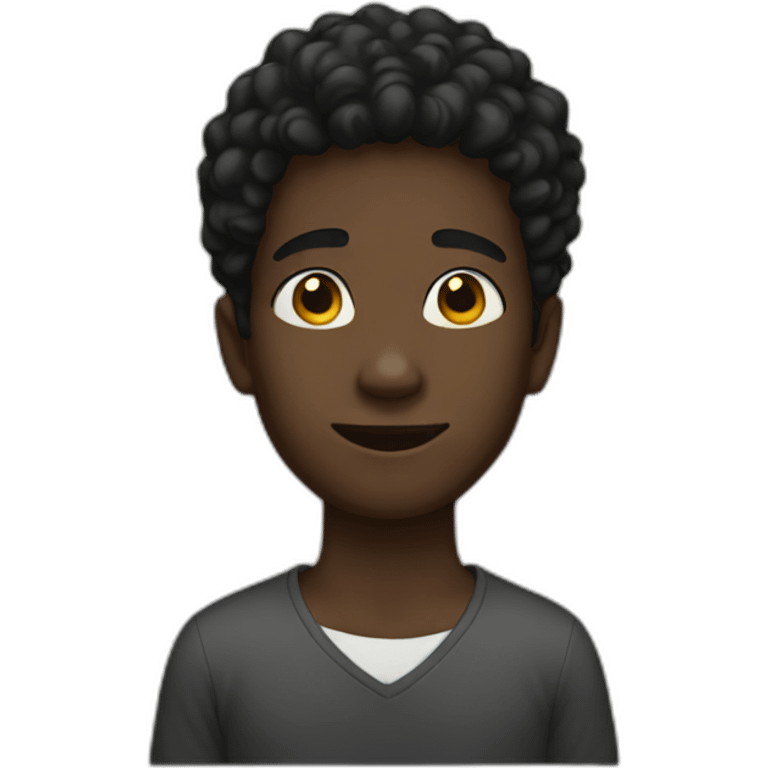 black boy emoji