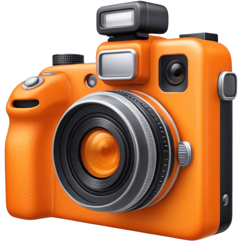 orange professional camera emoji