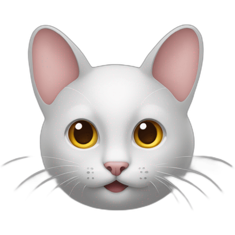 Chat qui porte une souris emoji