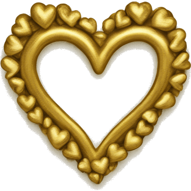 Gold heart emoji