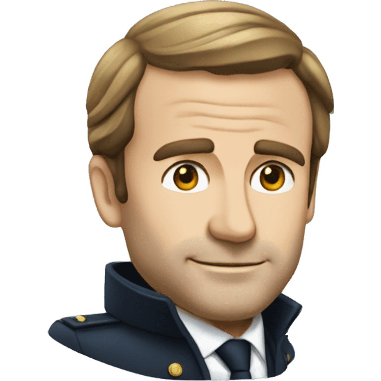 Macron qui tombe d'un bateau emoji