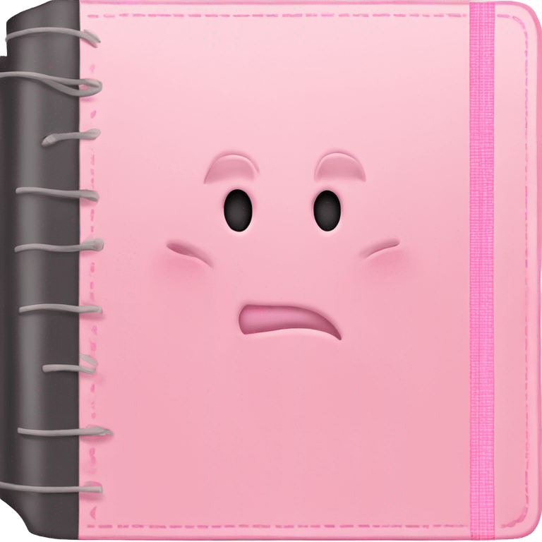 Light pink note book  emoji