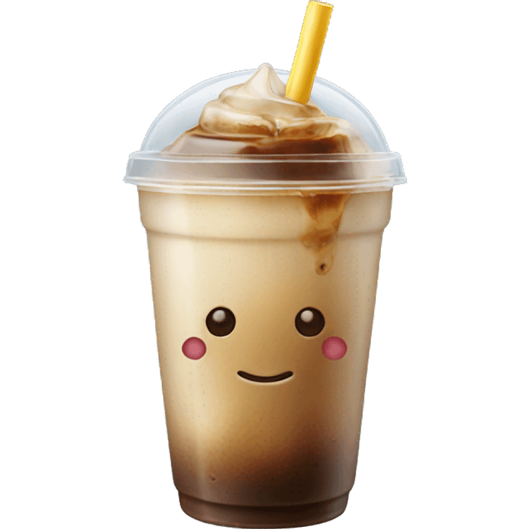 Iced coffee realistic  emoji