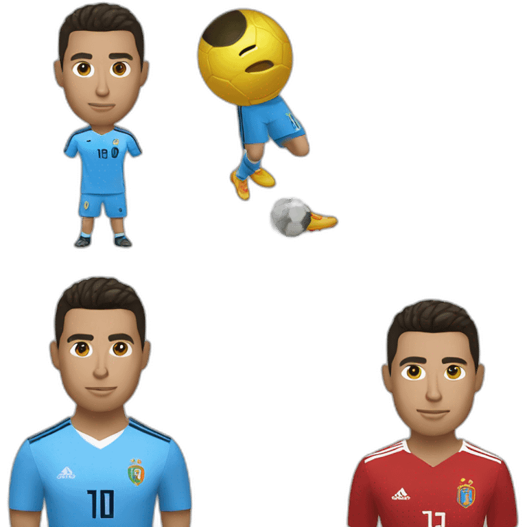 Ronaldo avec coup du monde emoji