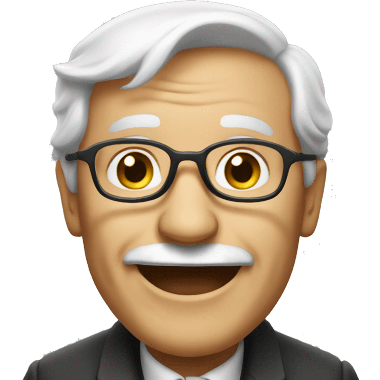 old professor smiling emoji