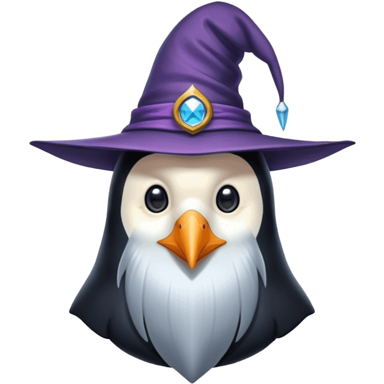 Penguin Wizard emoji