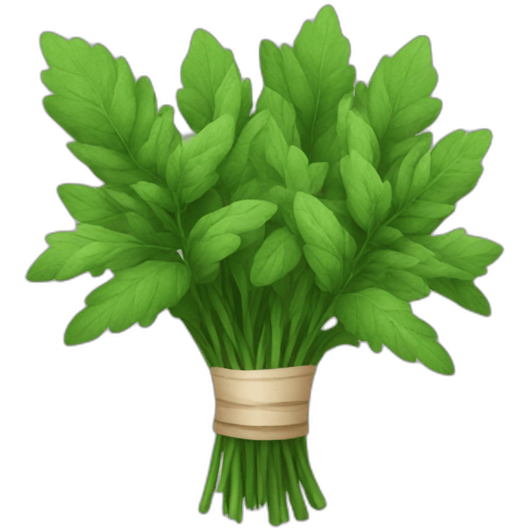 bouquet of green herbs emoji