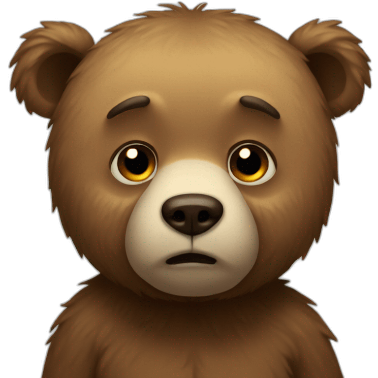 sad bear  emoji