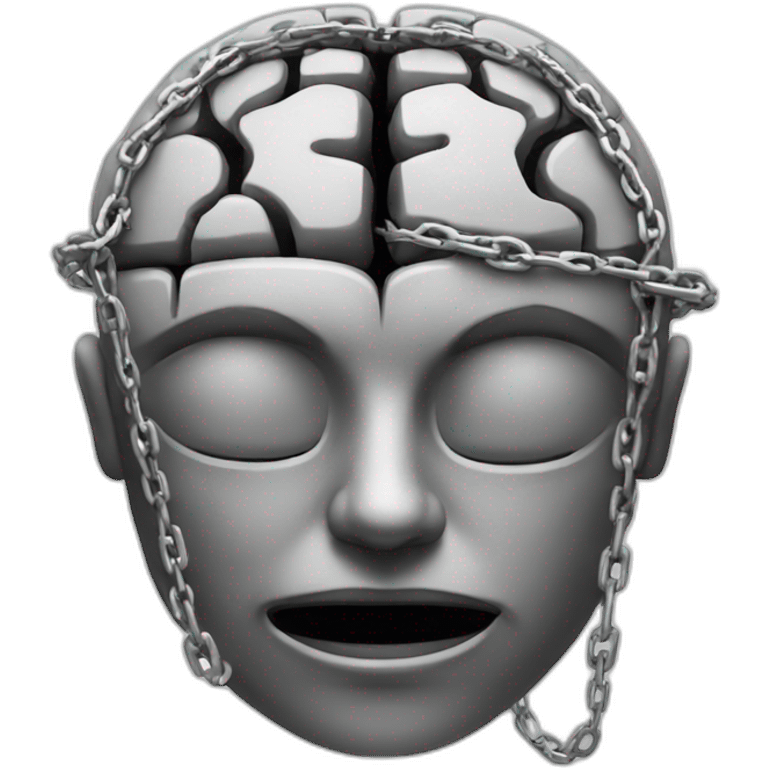 chained brain emoji