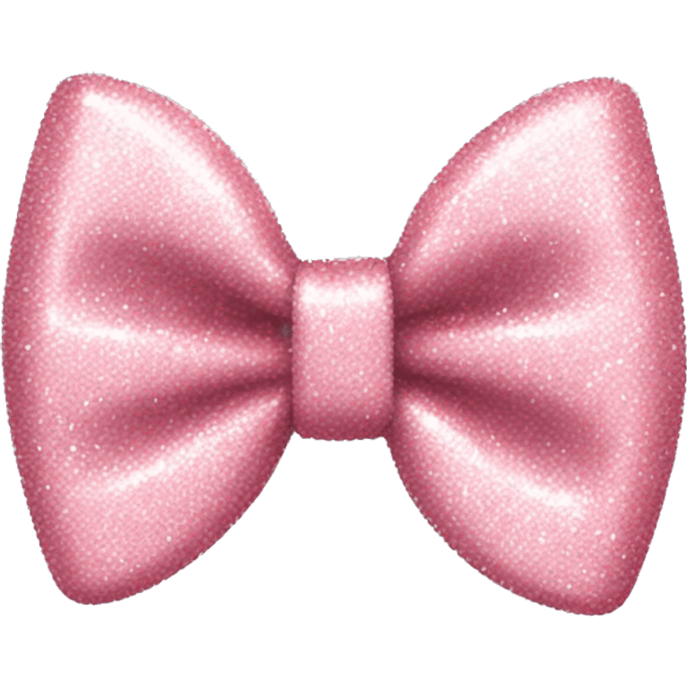 Light pink glitter bow  emoji