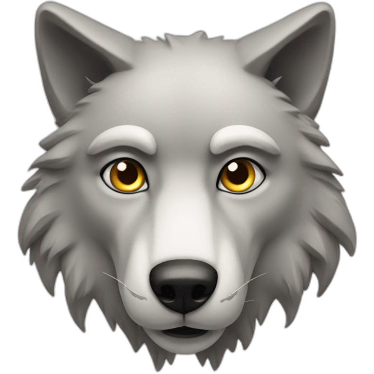 Seriousl wolf emoji