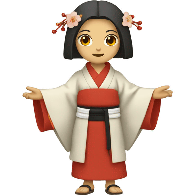 a shinto Miko emoji